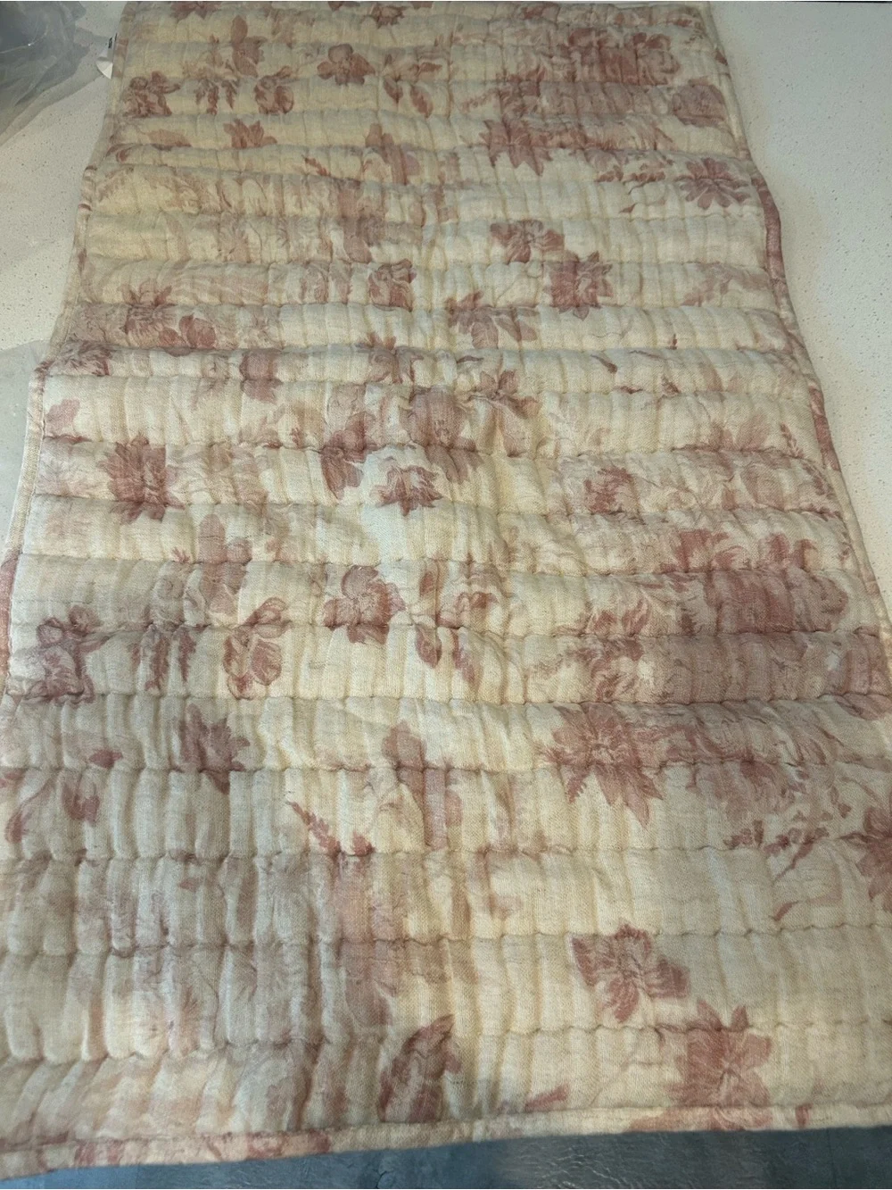 Pottery Barn Floral Cloud Reversible Quilted King Pillowcase Sham 1